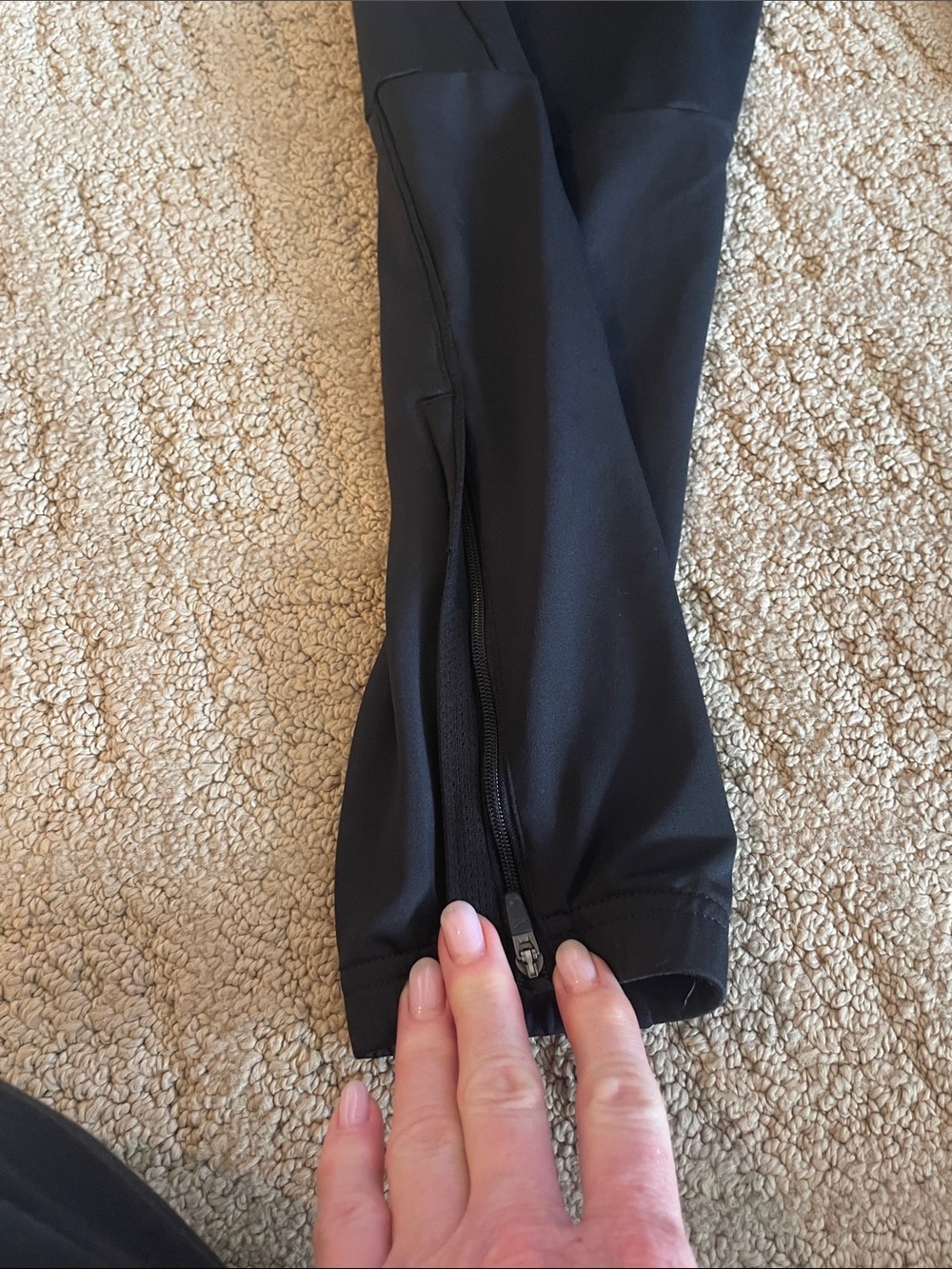 Nike Black Track Pants with White Swoosh - Picture 4 of 9